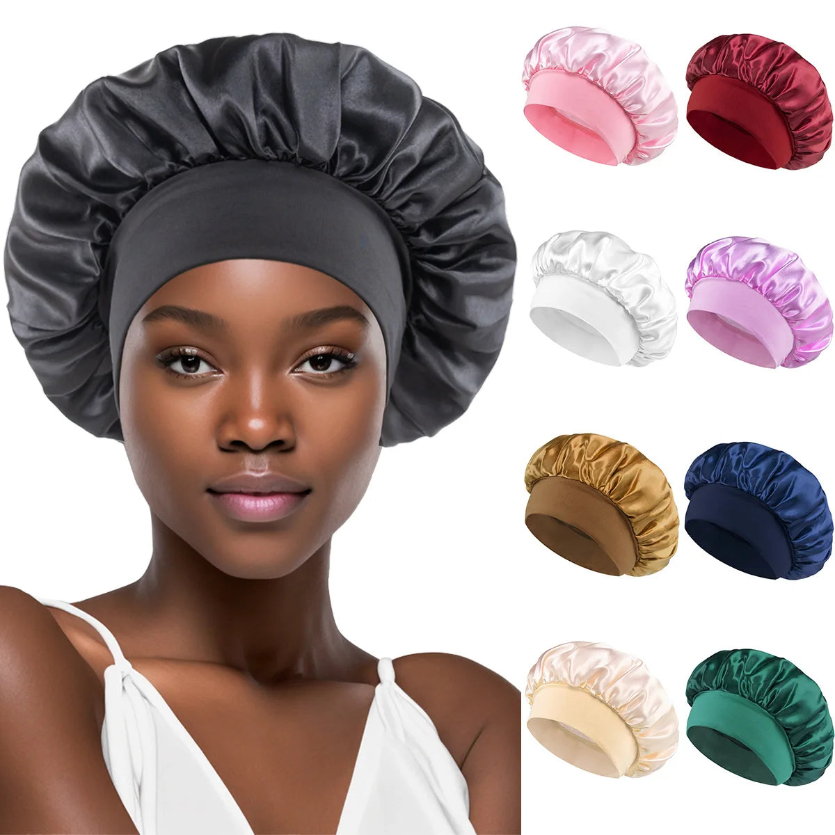 Gorro de Satén Ajustable — Curl Care