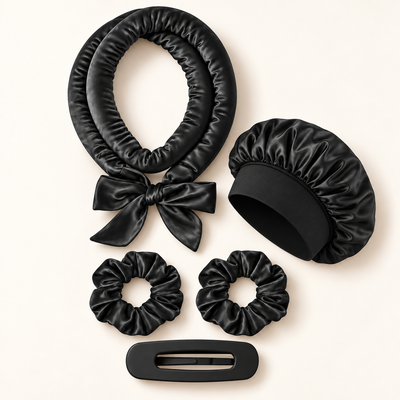 Night Kit Curl Care en negro
