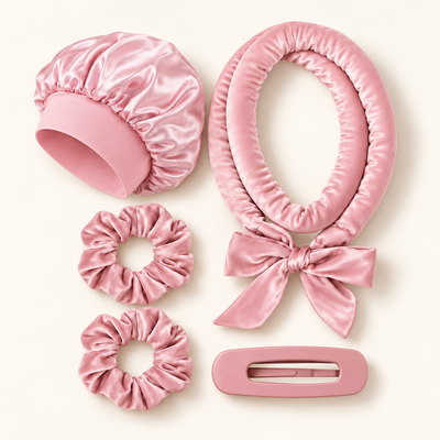 Night Kit Curl Care en rosa